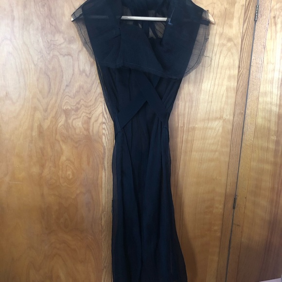 Ann Demeulemeester black silk dress - Picture 6 of 7